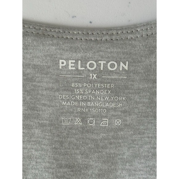 PELOTON Womens Gray Heathered Strappy Sports Bra Size 1X  NWT MSRP $46 - Picture 5 of 11
